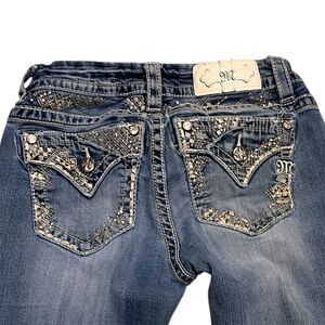 Miss Me Embellished Bootcut Jeans – Size 28 x 34 | Mid-Rise Easy Boot